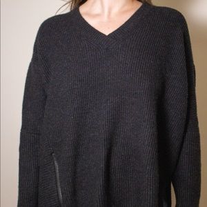 All Saints Side Zipper Sweater